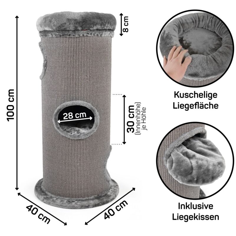 Scratching Tower Olivia – Anthracite – Image 2